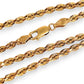 GOLD DEAL | 9ct (9K) Gold Prince of Wales Rope Chain 45cm Valuation $4,600