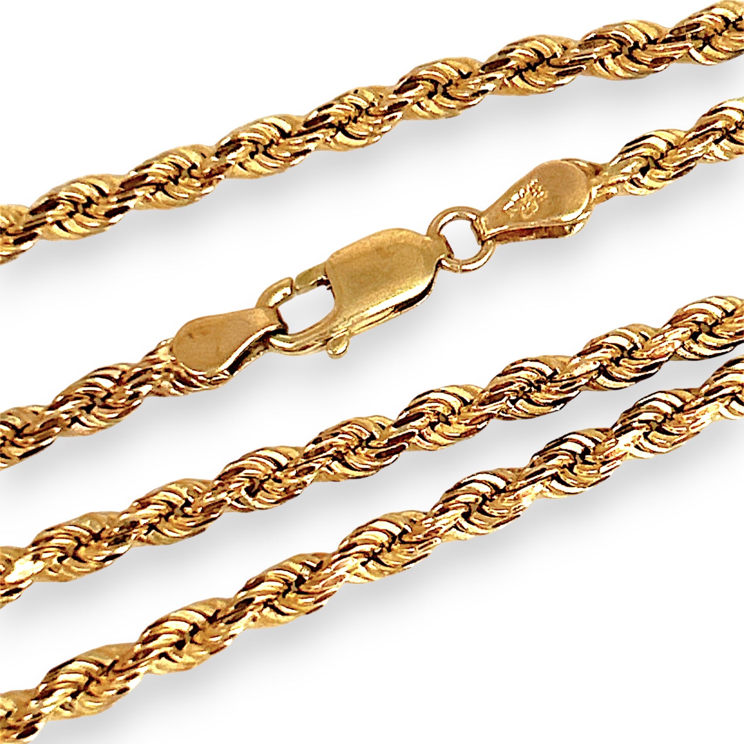 GOLD DEAL | 9ct (9K) Gold Prince of Wales Rope Chain 45cm Valuation $4,600