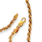 GOLD DEAL | 9ct (9K) Gold Prince of Wales Rope Chain 45cm Valuation $4,600