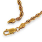GOLD DEAL | 9ct (9K) Gold Prince of Wales Rope Chain 45cm Valuation $4,600