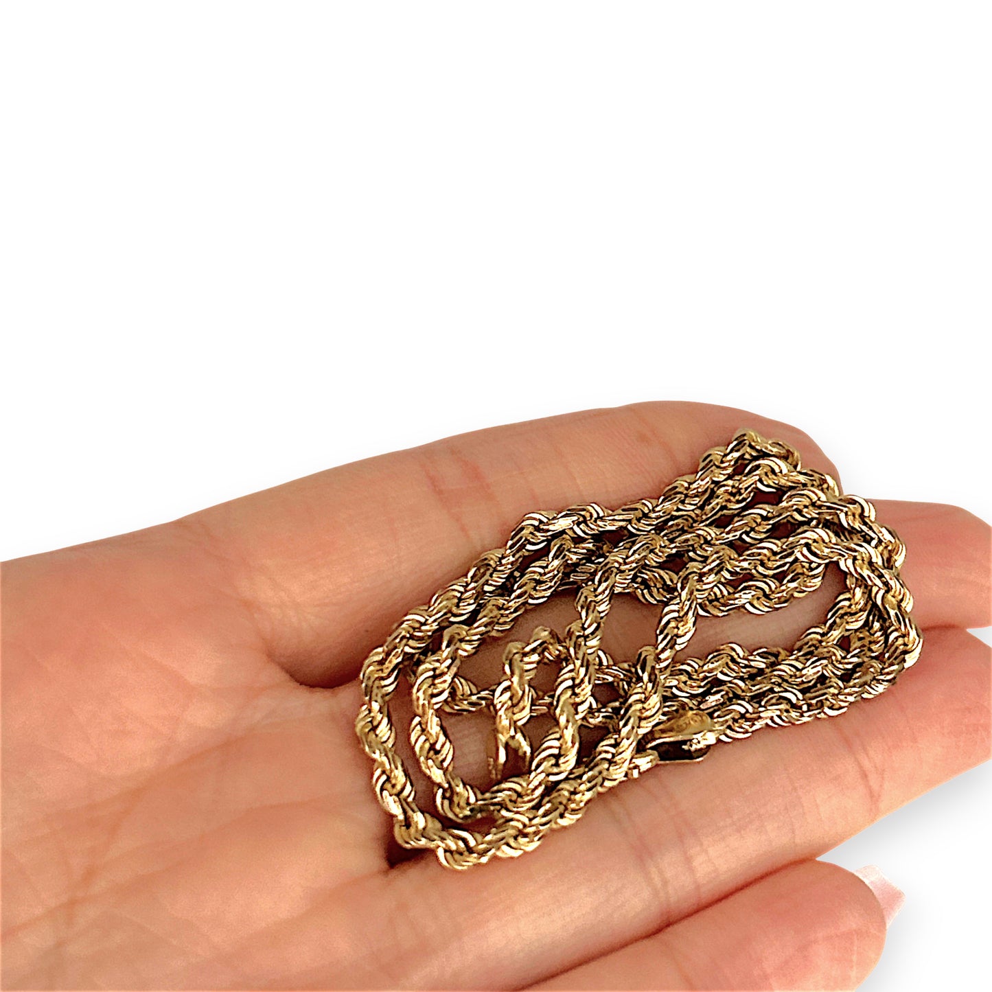 GOLD DEAL | 9ct (9K) Gold Prince of Wales Rope Chain 45cm Valuation $4,600