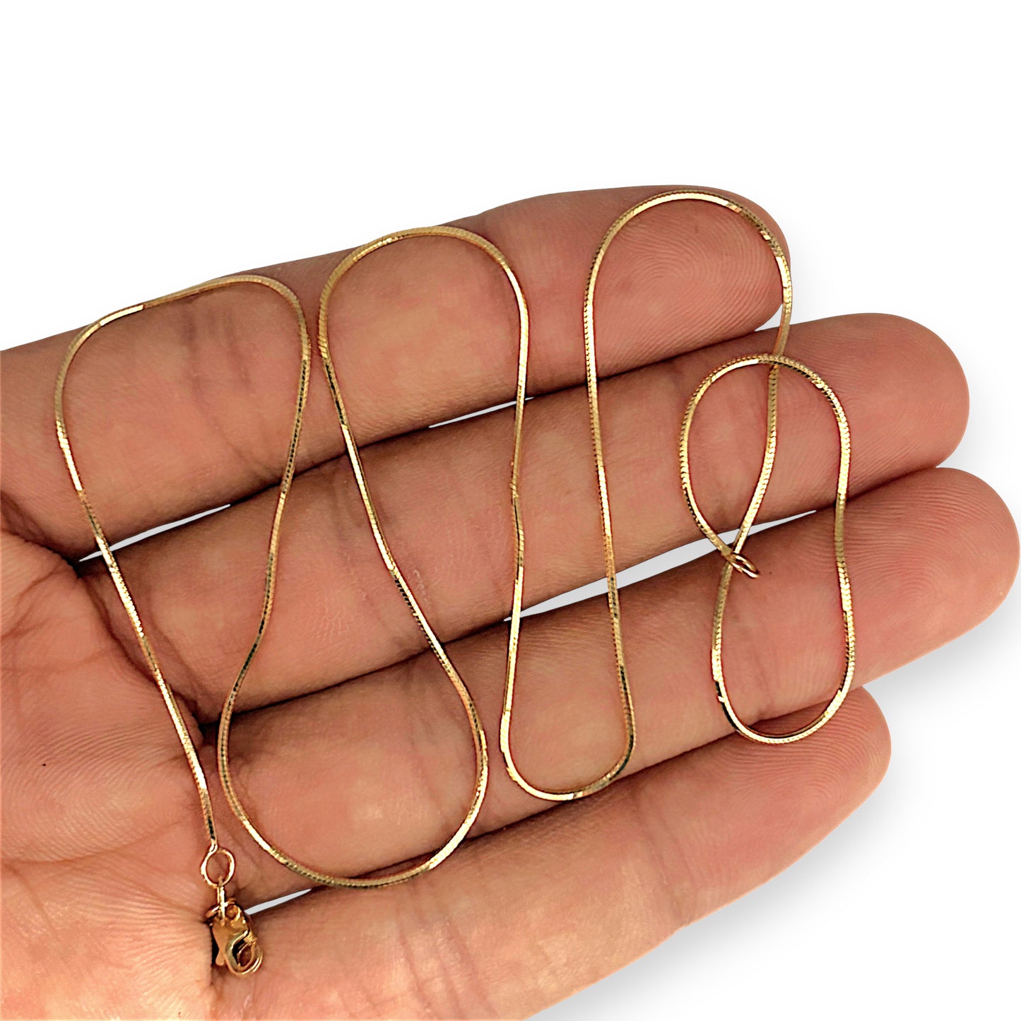 GOLD DEAL | 9ct (9K) Gold Fluid Elegance - Soft Silky Snake Chain 47cm