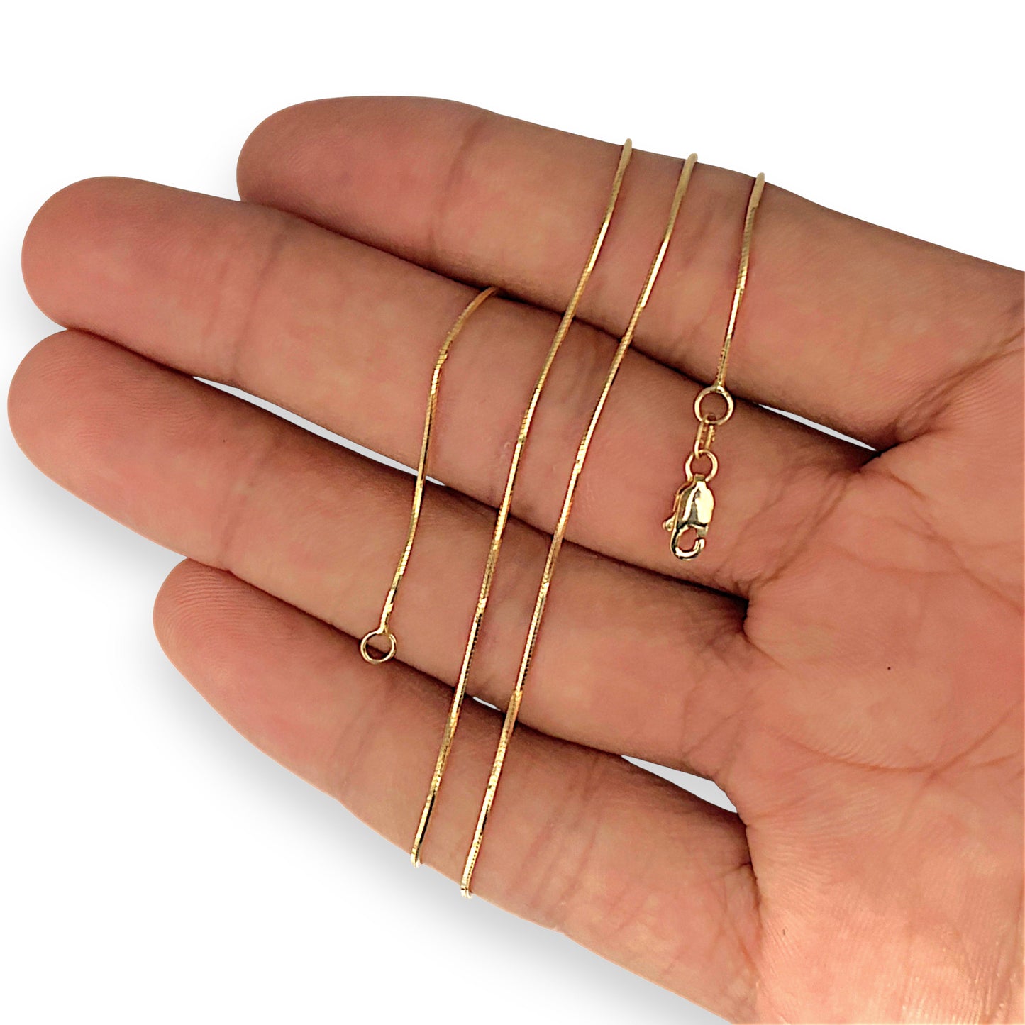 GOLD DEAL | 9ct (9K) Gold Fluid Elegance - Soft Silky Snake Chain 47cm