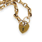GOLD DEAL | 9ct (9K) Gold Heart Padlock Necklace 52cm Valuation $2,890