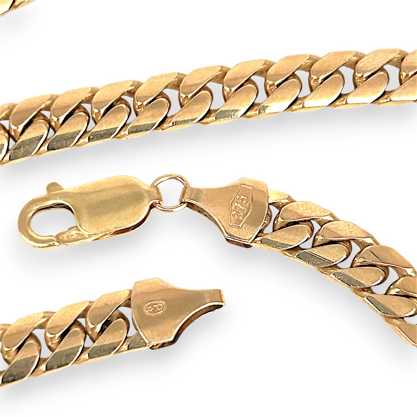 GOLD DEAL | 9ct (9K) Gold Bold Chunky Curb Link Chain 50cm Valuation $11,200