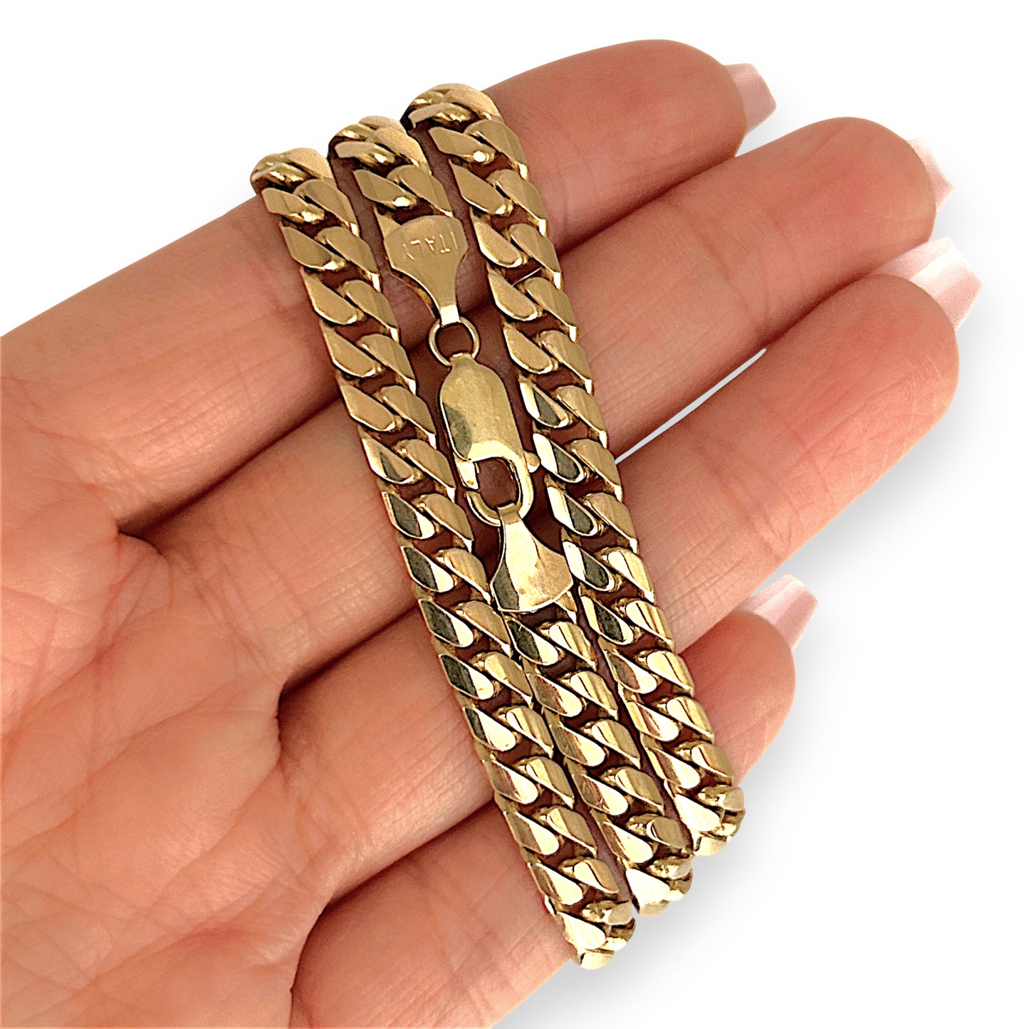 GOLD DEAL | 9ct (9K) Gold Bold Chunky Curb Link Chain 50cm Valuation $11,200