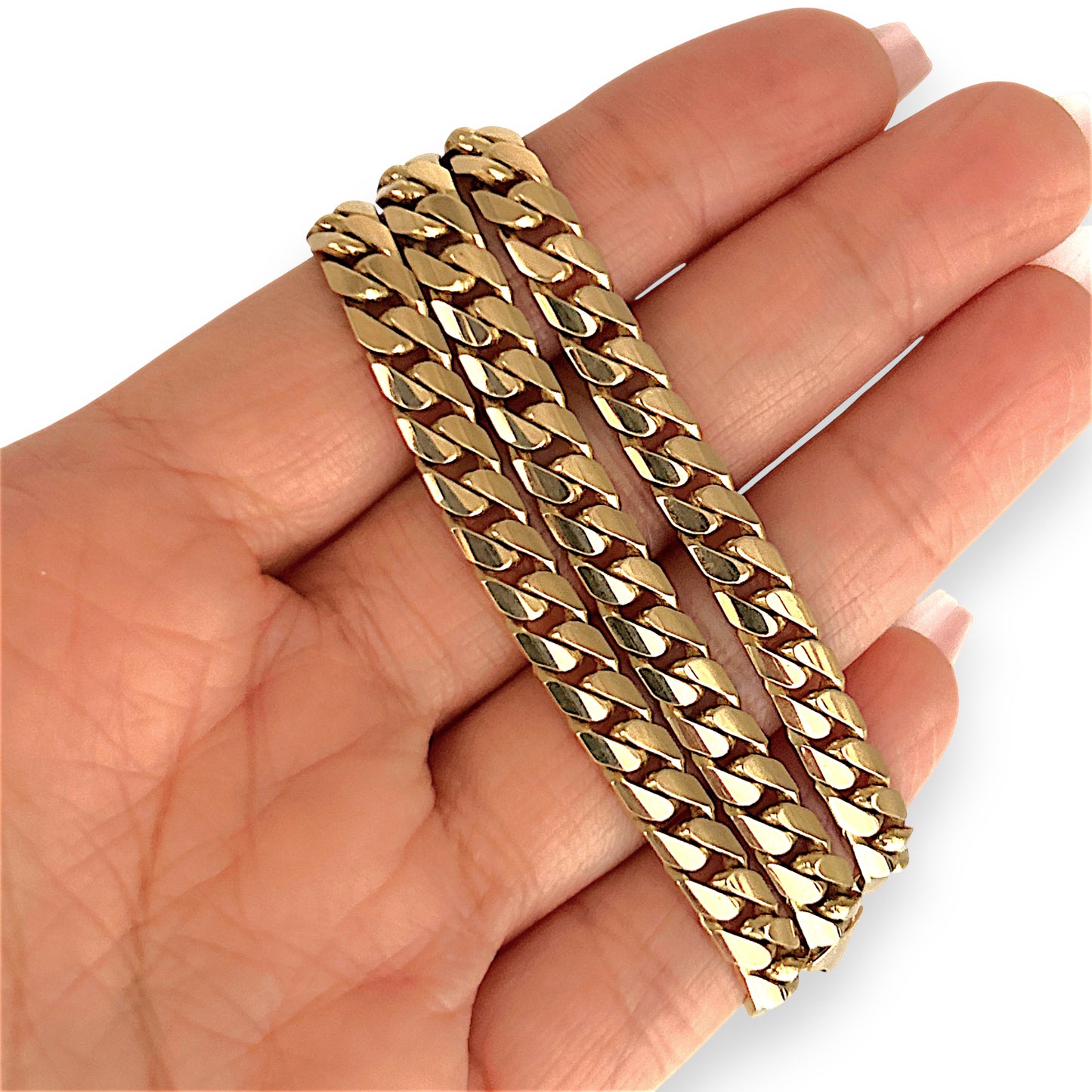GOLD DEAL | 9ct (9K) Gold Bold Chunky Curb Link Chain 50cm Valuation $11,200