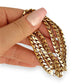 GOLD DEAL | 9ct (9K) Gold Bold Chunky Curb Link Chain 50cm Valuation $11,200