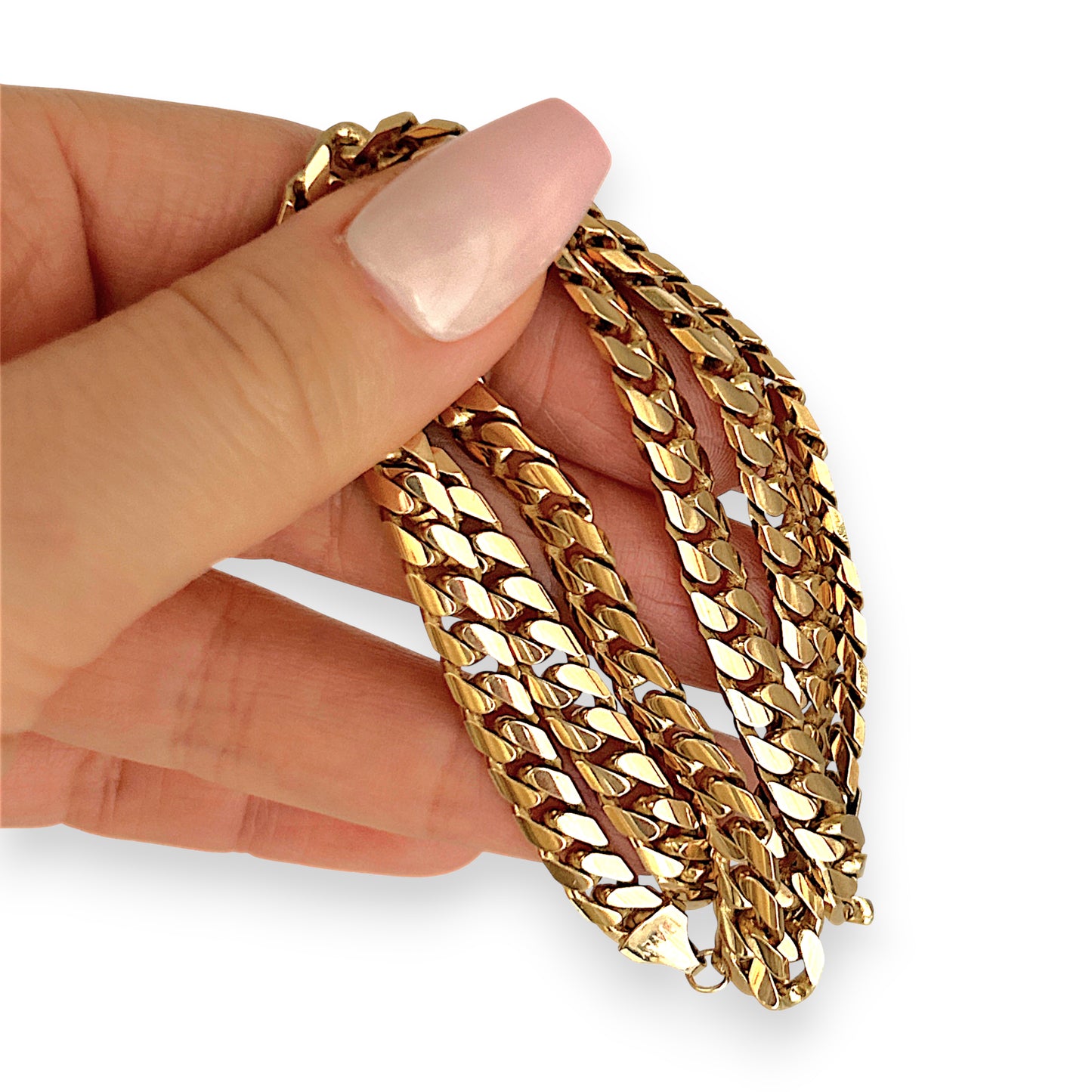 GOLD DEAL | 9ct (9K) Gold Bold Chunky Curb Link Chain 50cm Valuation $11,200