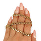 GOLD DEAL | 9ct (9K) Gold Bold Chunky Curb Link Chain 50cm Valuation $11,200