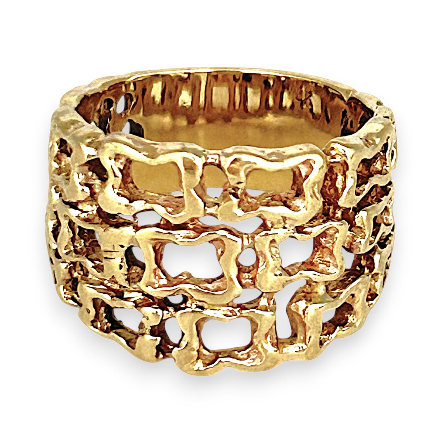 GOLD DEAL | 9ct (9K) Gold Refurbished Mirage Filigree Ring Size Q