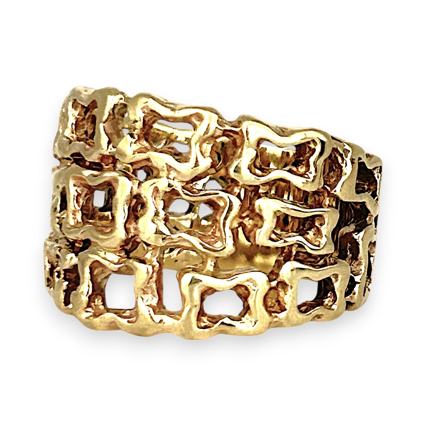 GOLD DEAL | 9ct (9K) Gold Refurbished Mirage Filigree Ring Size Q