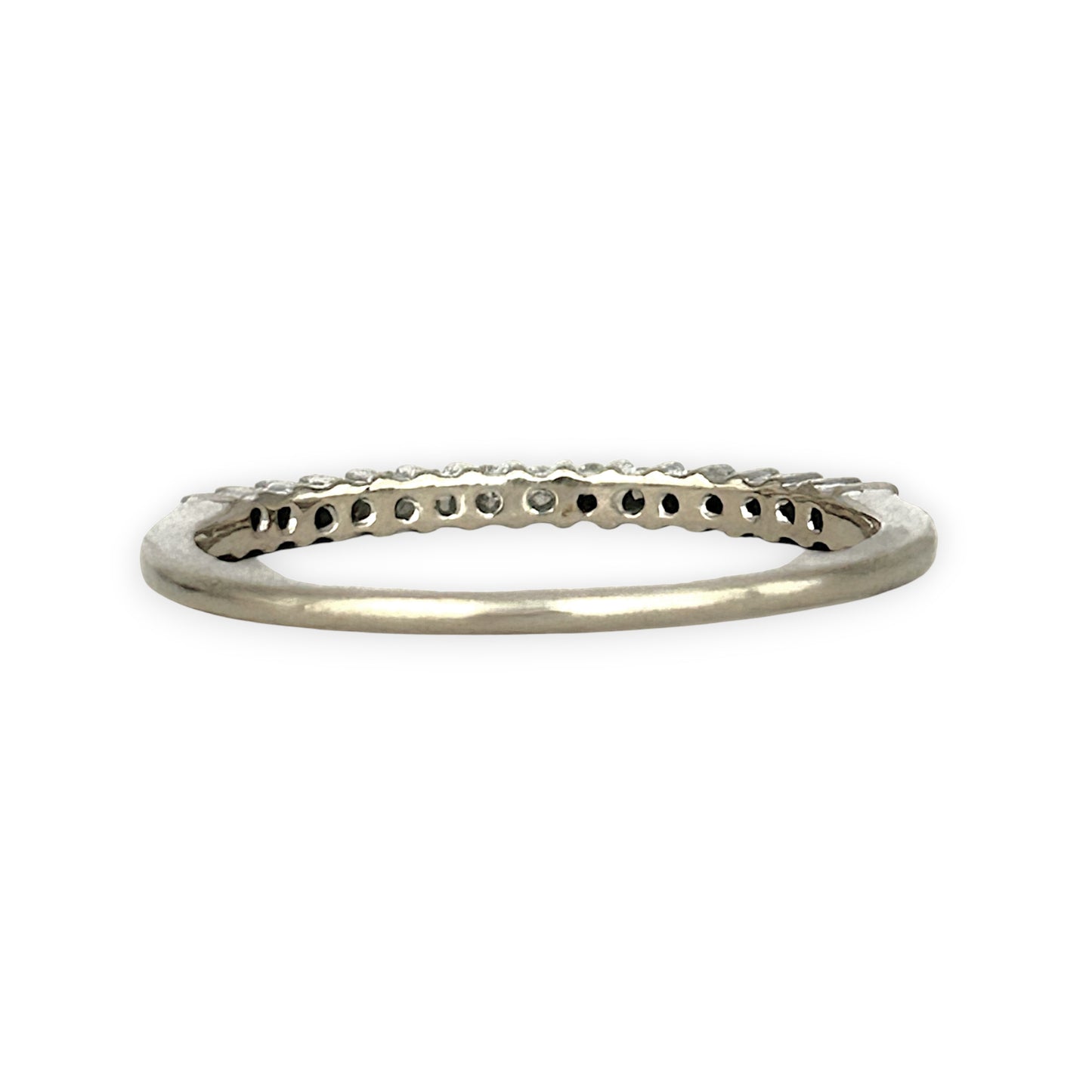 GOLD DEAL | 9ct (9K) White Gold Lustra Diamond Band Size N1/2