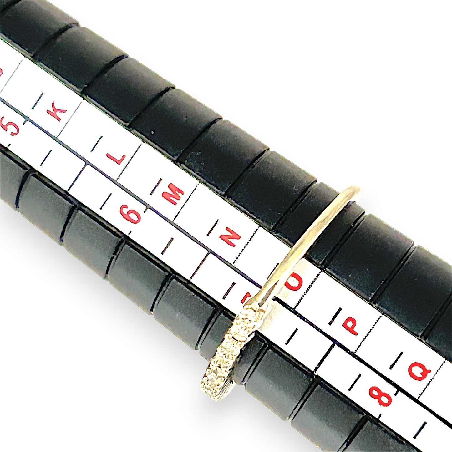 GOLD DEAL | 9ct (9K) White Gold Lustra Diamond Band Size N1/2