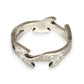 GOLD DEAL | 18ct (18K) White Gold Elara Sculpted Diamond Ring Size Q