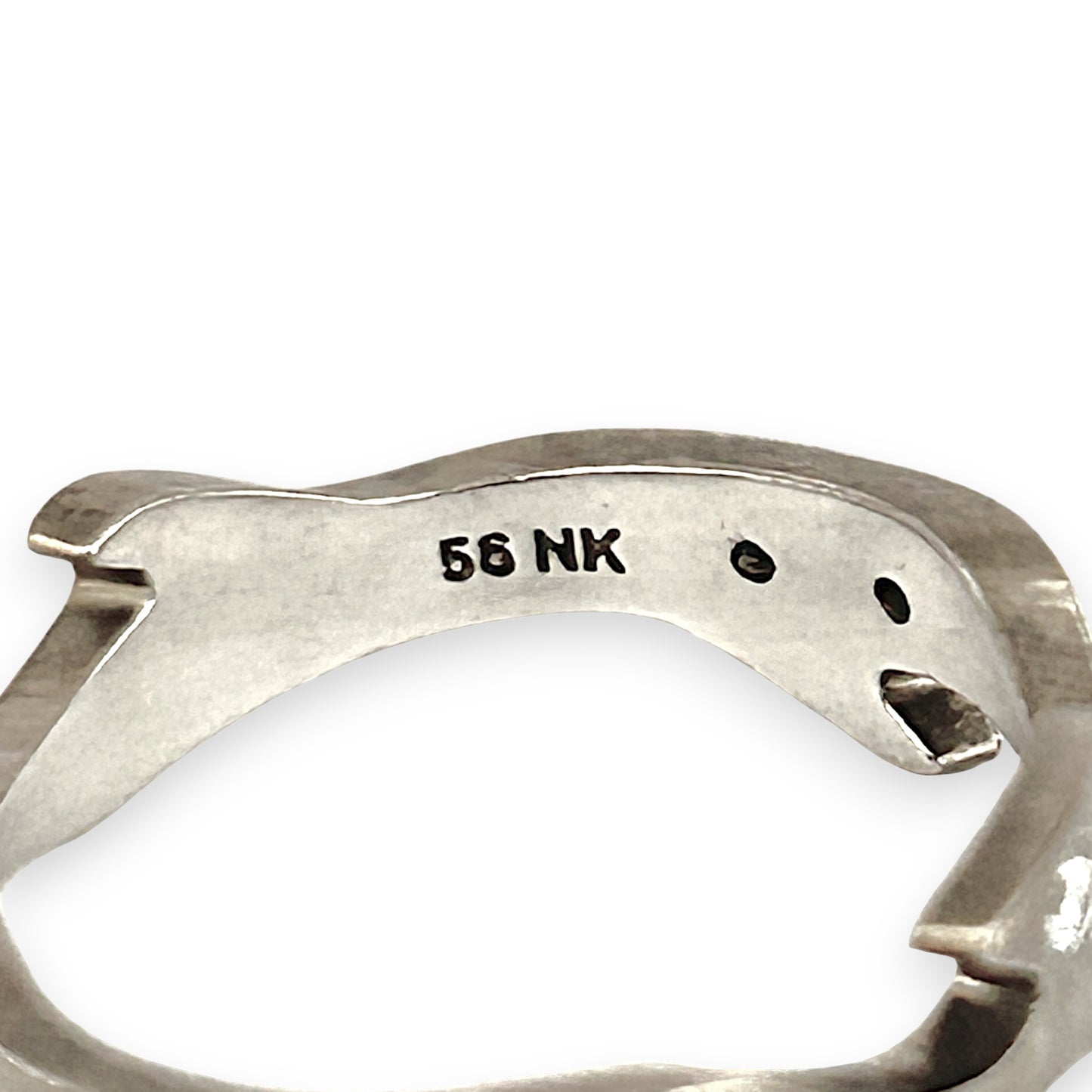 GOLD DEAL | 18ct (18K) White Gold Elara Sculpted Diamond Ring Size Q