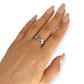 GOLD DEAL | 18ct (18K) White Gold Elara Sculpted Diamond Ring Size Q