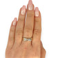 GOLD DEAL | 9ct (9K) Gold MICHAEL HILL Diamond Wave Ring Size P
