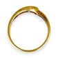 GOLD DEAL | 9ct (9K) Gold Curved Elegance Diamond Ring Size M