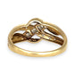 GOLD DEAL | 9ct (9K) Y/W Gold Eternal Harmony Diamond Weave Ring Size P
