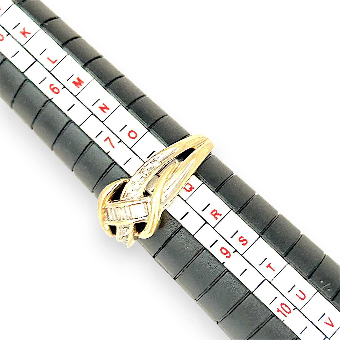 GOLD DEAL | 9ct (9K) Y/W Gold Eternal Harmony Diamond Weave Ring Size P