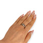 GOLD DEAL | 9ct (9K) Y/W Gold Eternal Harmony Diamond Weave Ring Size P
