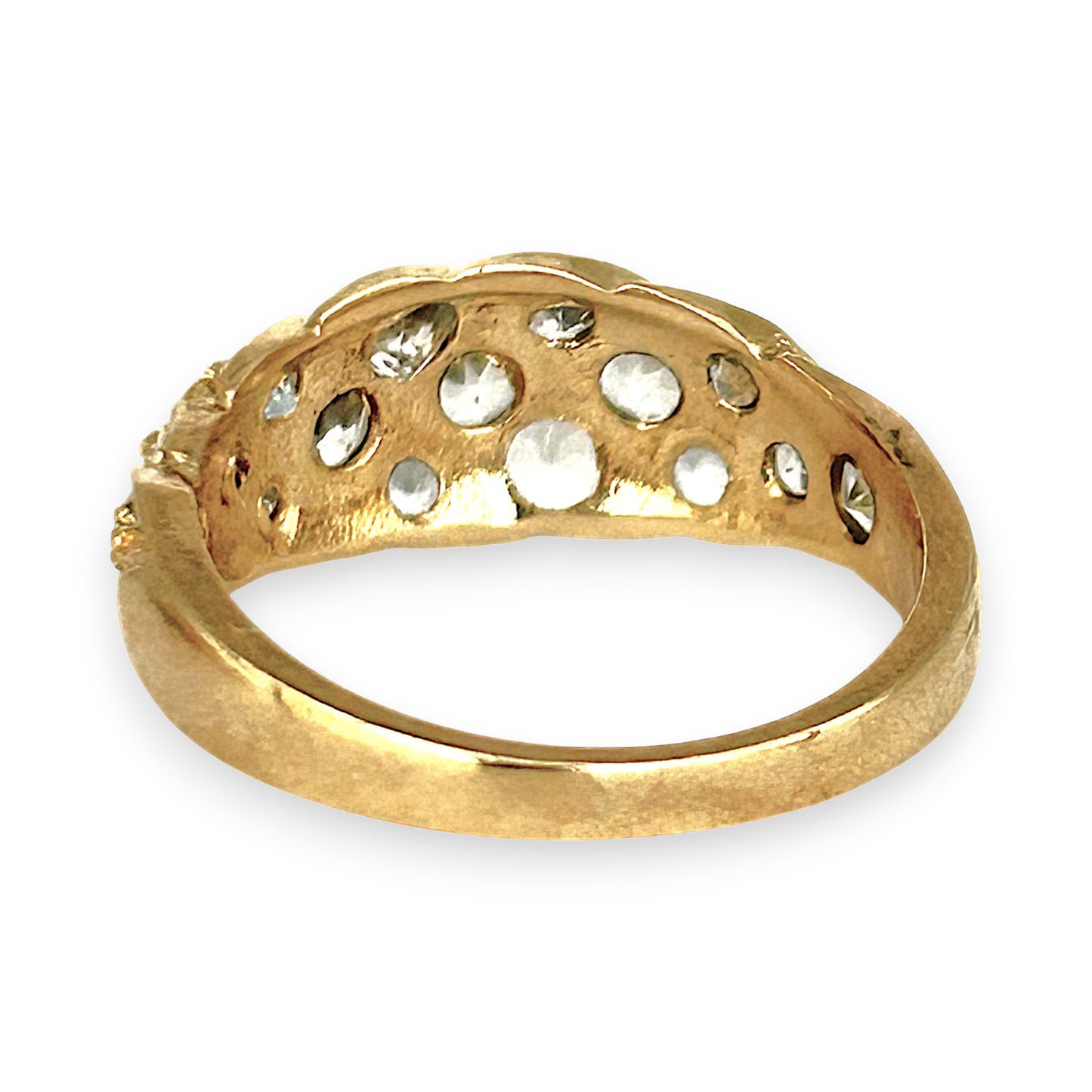 NZGD | 9ct Gold Refurbished Vintage Lattice Ring Size L