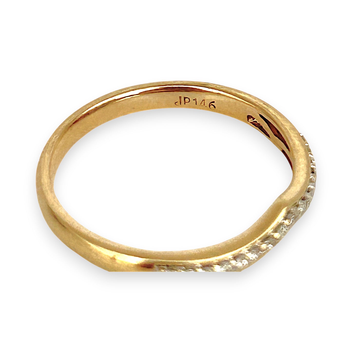 GOLD DEAL | 9ct (9K) Gold PROUNDS Celeste V Diamond Band Size O1/2