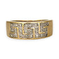 GOLD DEAL | 9K (9ct) Gold Greek Key Style Diamond Refurbished Ring Valuation $1,850