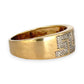 GOLD DEAL | 9K (9ct) Gold Greek Key Style Diamond Refurbished Ring Valuation $1,850