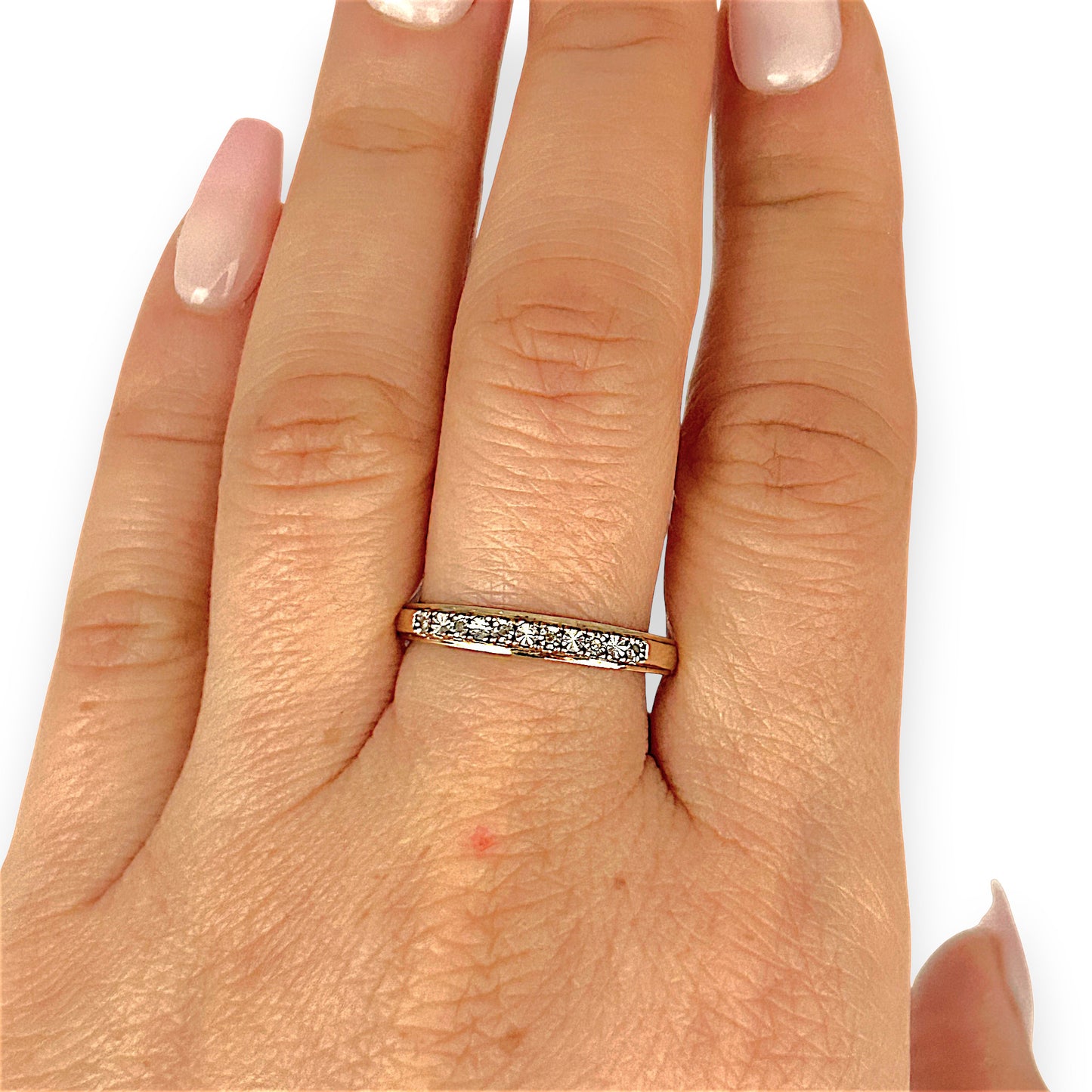 GOLD DEAL | 9ct (9K) Gold PROUNDS Linea Diamond Channel Ring Q1/2