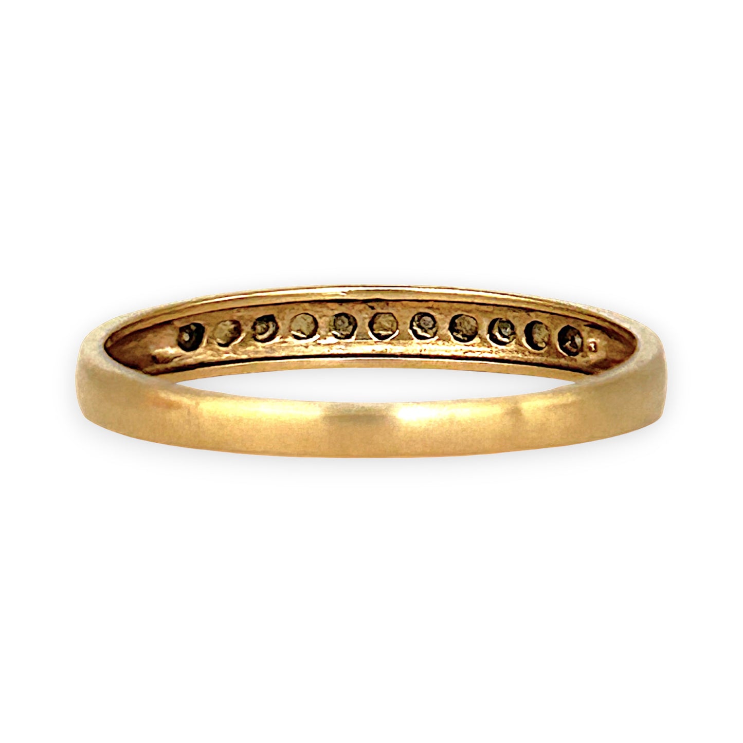 GOLD DEAL | 9ct (9K) Gold PROUNDS Linea Diamond Channel Ring Q1/2