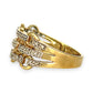 GOLD DEAL | 9ct (9K) Gold Diamond Link Band Ring Valuation $1,800