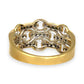 GOLD DEAL | 9ct (9K) Gold Diamond Link Band Ring Valuation $1,800