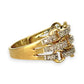 GOLD DEAL | 9ct (9K) Gold Diamond Link Band Ring Valuation $1,800
