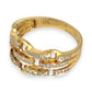 GOLD DEAL | 9ct (9K) Gold Diamond Link Band Ring Valuation $1,800