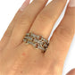 GOLD DEAL | 9ct (9K) Gold Diamond Link Band Ring Valuation $1,800