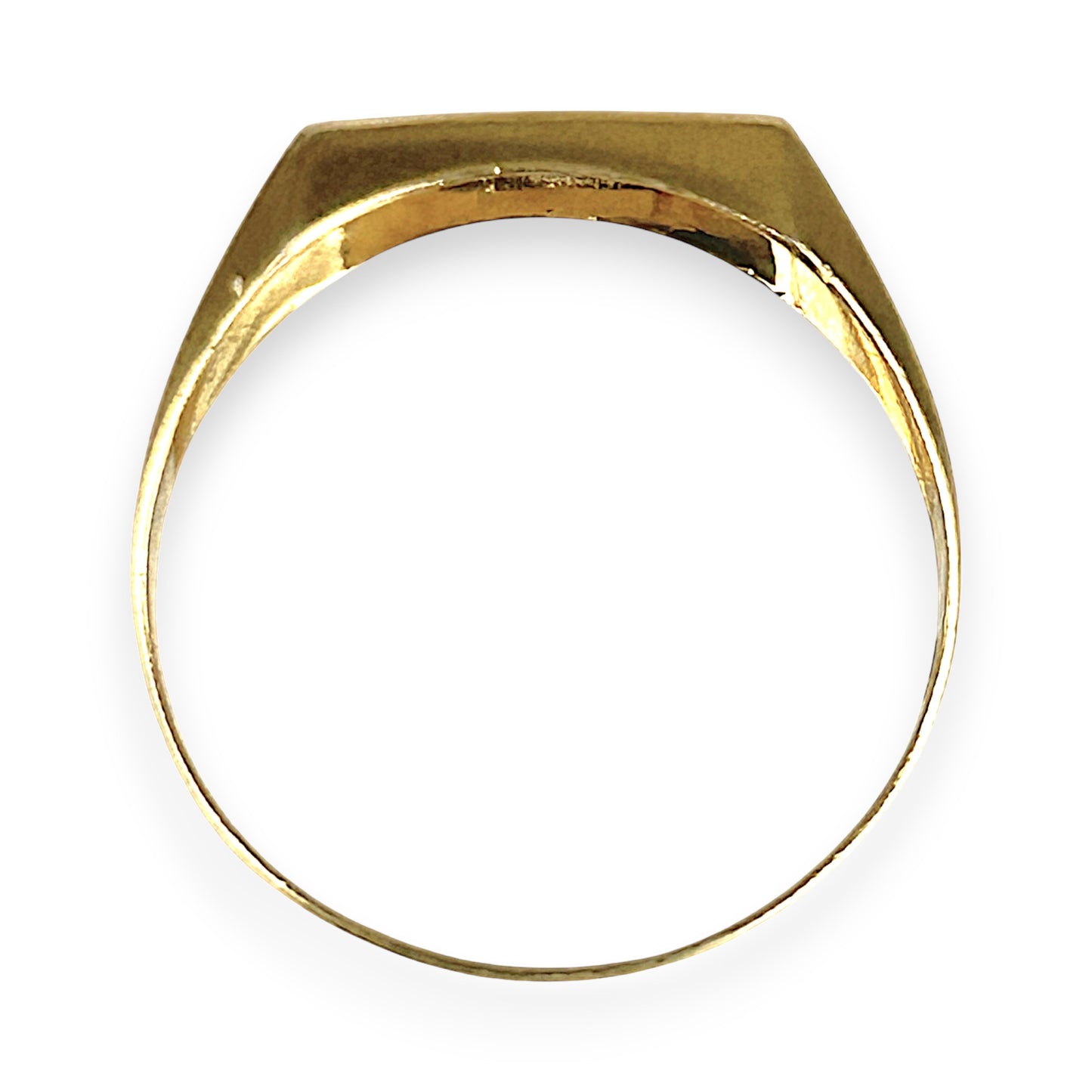 GOLD DEAL | 9ct (9K) Gold Regent Dual-Tone Diamond Signet Ring Size U1/2