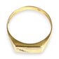GOLD DEAL | 9ct (9K) Gold Regent Dual-Tone Diamond Signet Ring Size U1/2