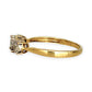 GOLD DEAL | 9ct (9K) Gold Trio Cluster Diamond Ring Diamond 0.12ct Size S