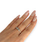 GOLD DEAL | 9ct (9K) Gold Trio Cluster Diamond Ring Diamond 0.12ct Size S