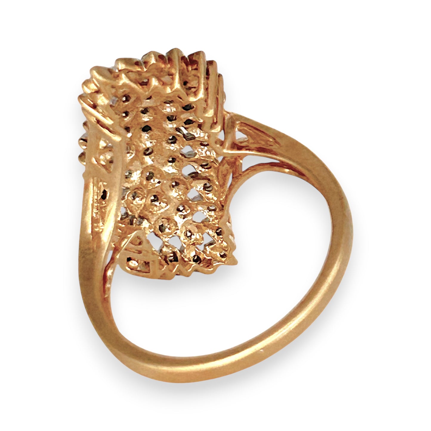 GOLD DEAL | FLASH SALE 9ct (9K) Gold Divine Diamond 0.25ct Cluster Ring Valuation $1,550
