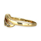 GOLD DEAL | 9ct (9K) Gold Refurbished Twilight Wave Diamond Ring Size O