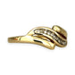 GOLD DEAL | 9ct (9K) Gold Refurbished Twilight Wave Diamond Ring Size O