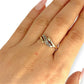 GOLD DEAL | 9ct (9K) Gold Refurbished Twilight Wave Diamond Ring Size O