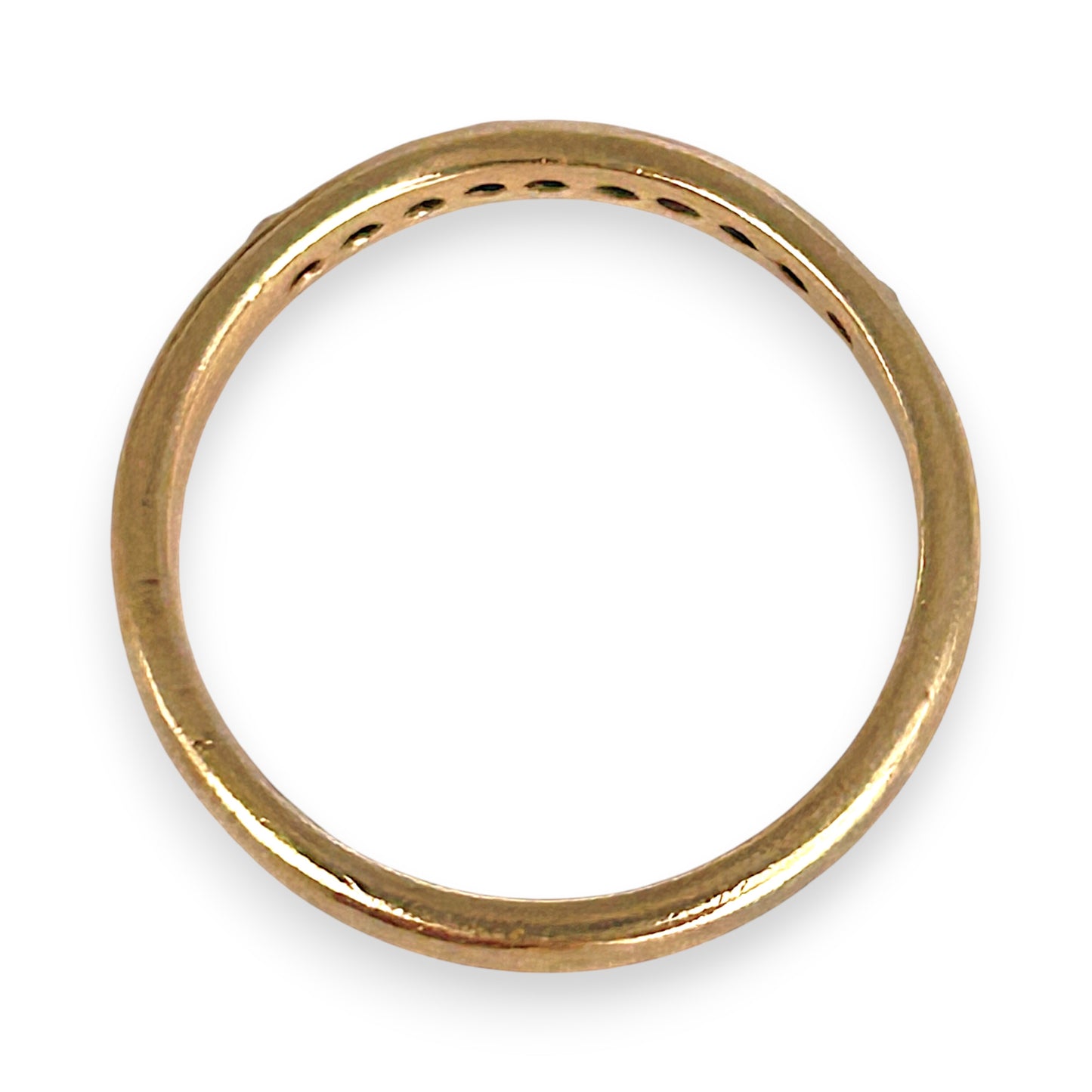 GOLD DEAL | 9ct (9K) Gold Brilliance Band Ring with Diamonds Size M