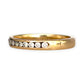 GOLD DEAL | 9ct (9K) Gold Brilliance Band Ring with Diamonds Size M