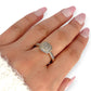 GOLD DEAL | 9ct (9K) Gold Square Cluster Diamond 0.27ct Refurbished Ring Valuation $1,450