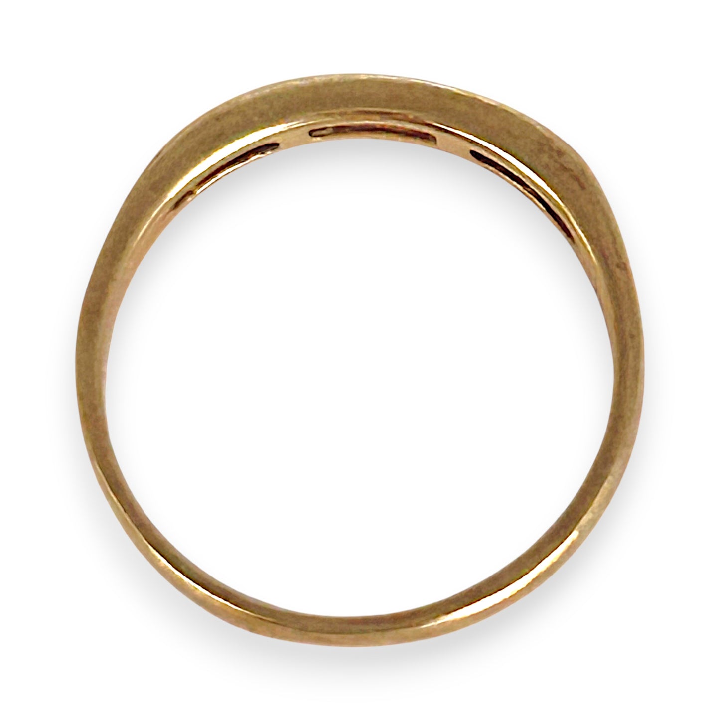 GOLD DEAL | 9ct (9K) Gold Gilded Glow Ring Size O