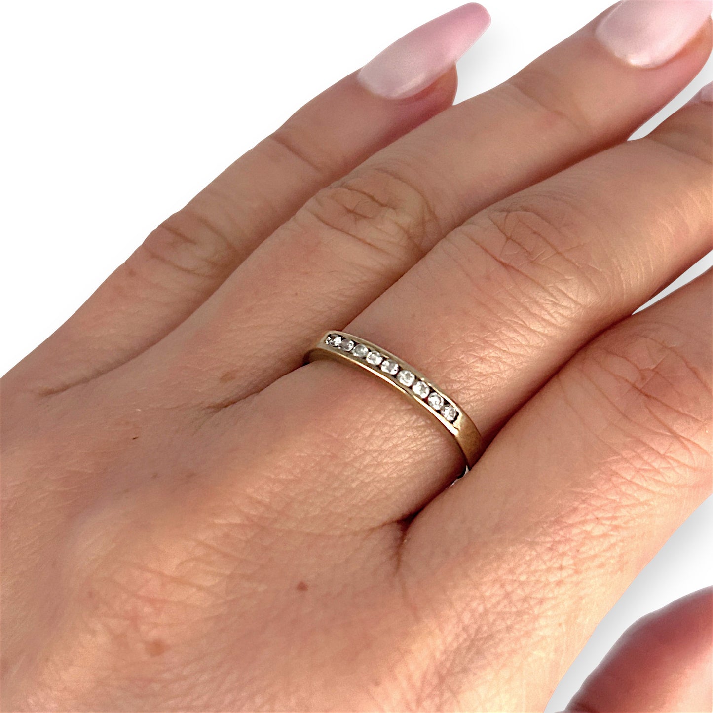 GOLD DEAL | 9ct (9K) Gold Gilded Glow Ring Size O